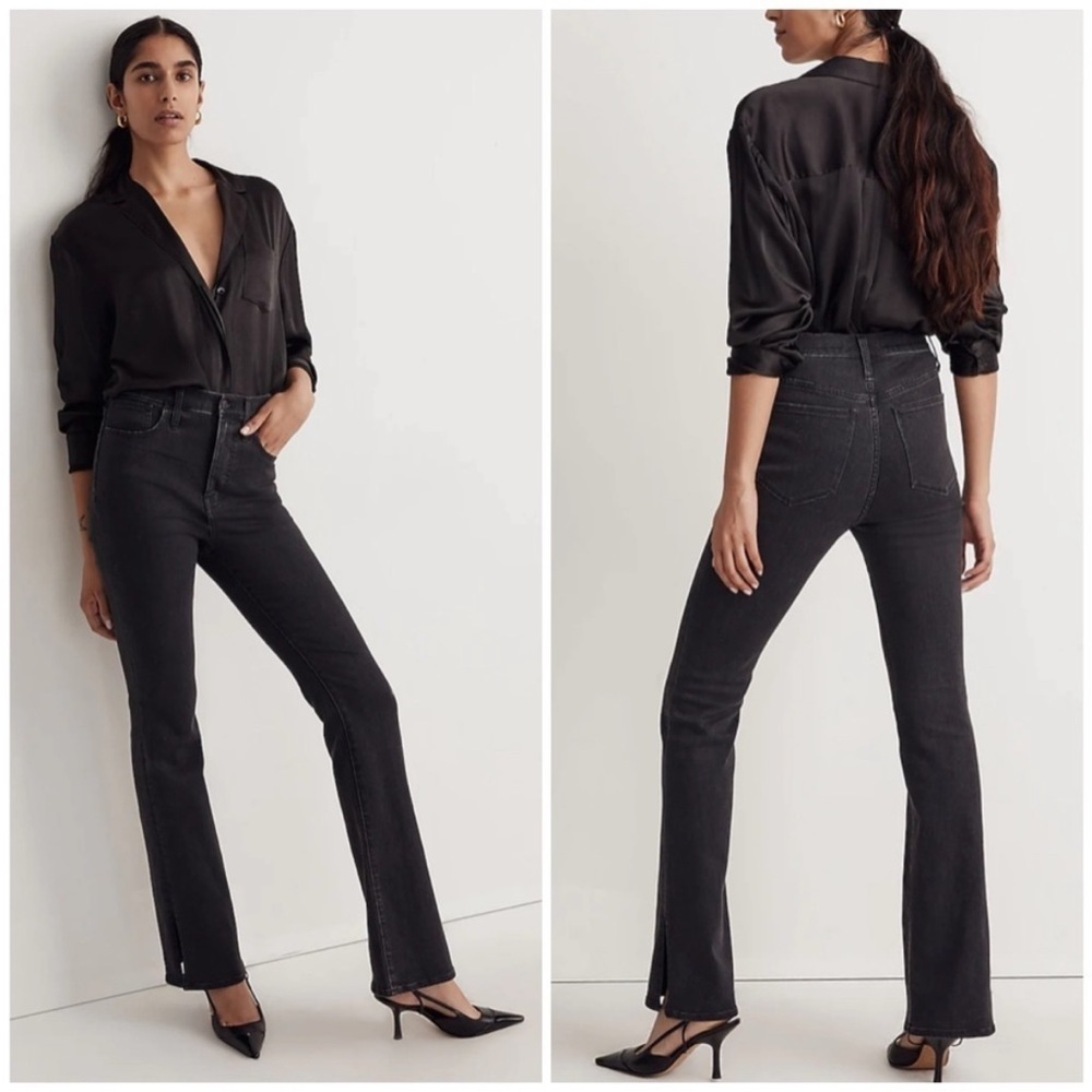Madewell Skinny Flare Jeans in Bellhaven Wash: Slit-Hem Edition 24